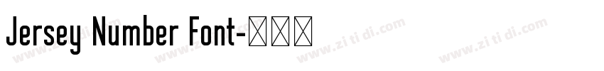 Jersey Number Font字体转换